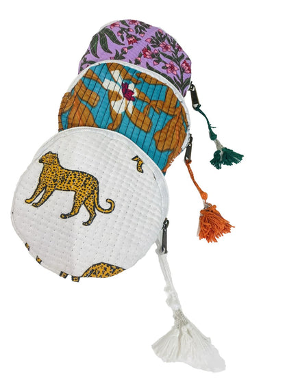 Portamonete rotondo trapuntato Radical Chic