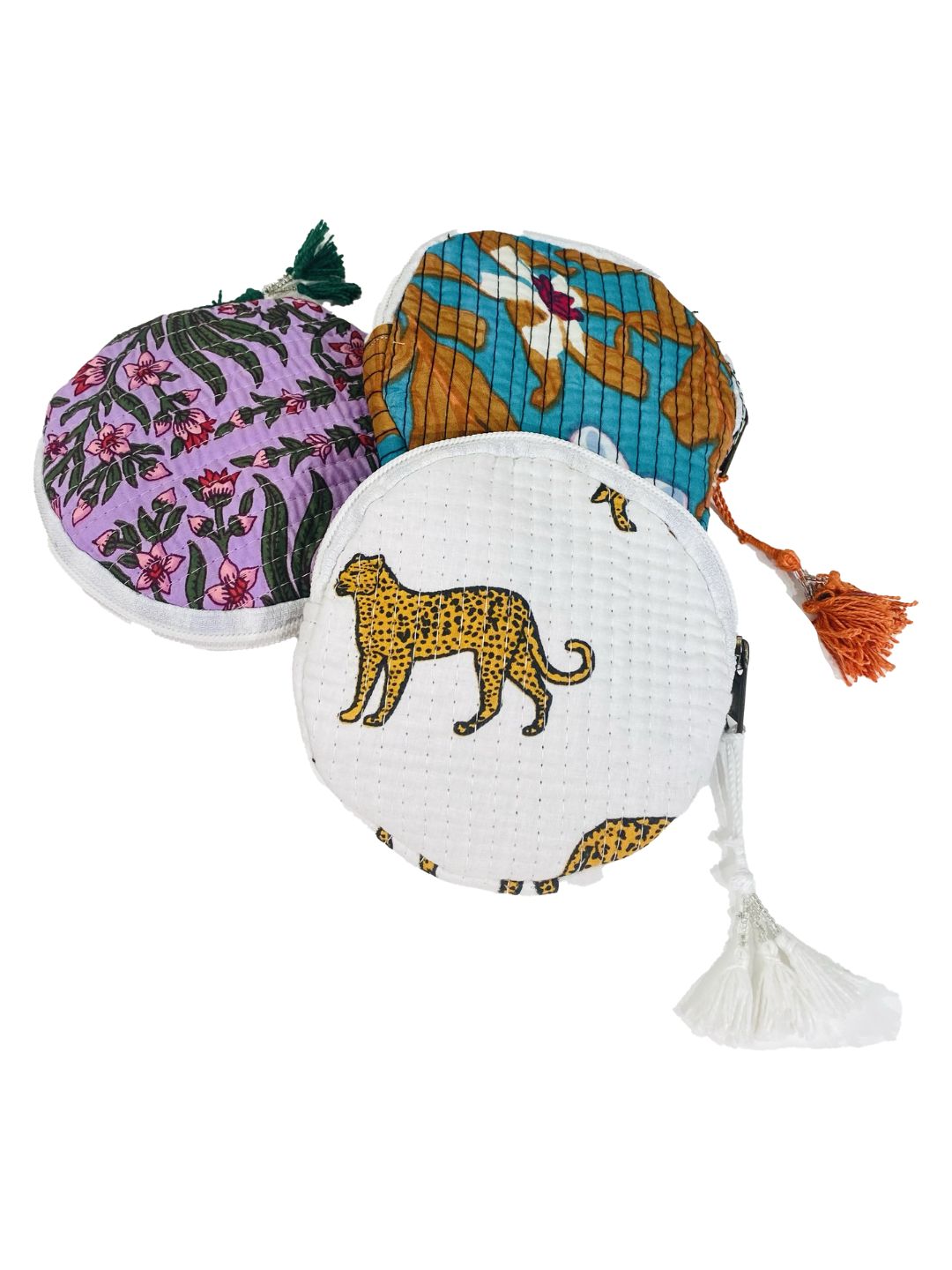 Portamonete rotondo trapuntato Radical Chic