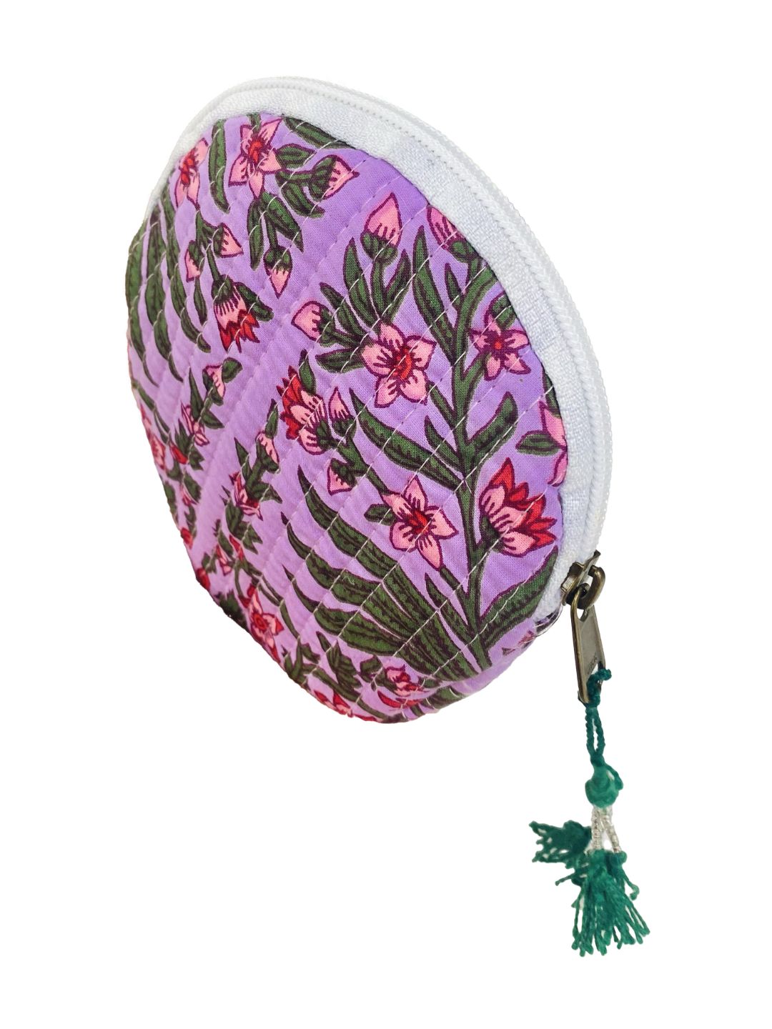 Portamonete rotondo trapuntato Radical Chic