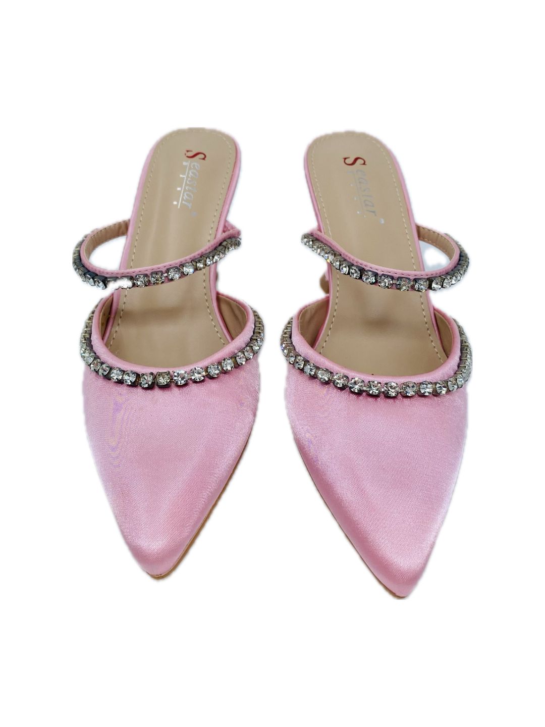 SABOT RASO CON STRASS ROSA 089