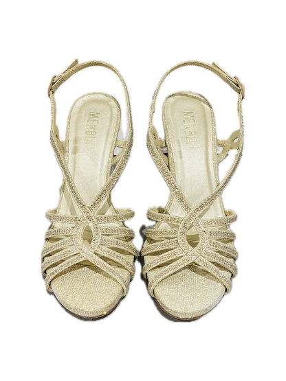 SANDALO GLITTER E STRASS GOLD 25693