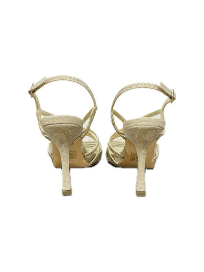 SANDALO GLITTER E STRASS GOLD 25693