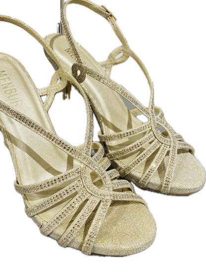 SANDALO GLITTER E STRASS GOLD 25693