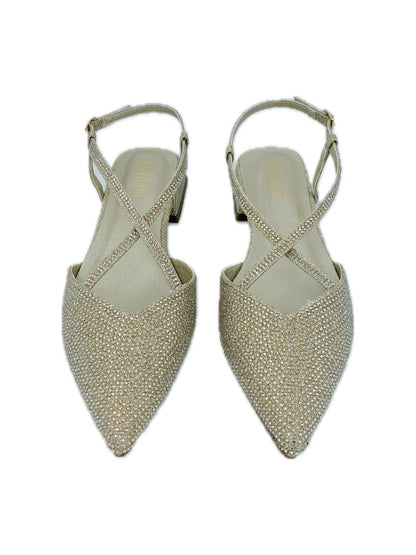 SANDALO SABOT BASSO GOLD 25695
