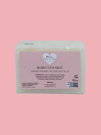 SAPONE NATURALE all'Olio di Cocco & Burro di Karitè 100gr
