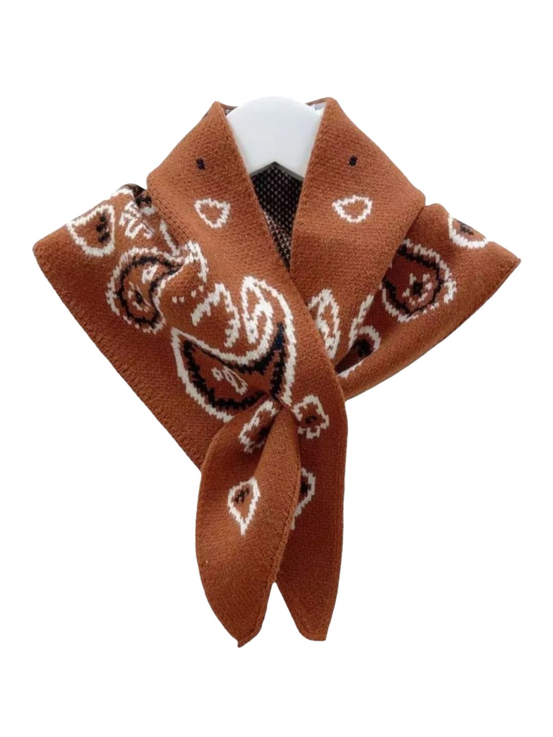 Black Bandana Cardigan with Fringes