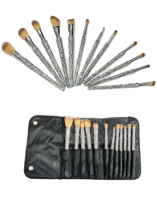 SET 12 PENNELLI STRASS MAKE UP