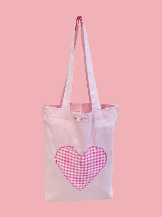 SHOPPER Cuore Vichy Rosa Ribes of LOVE