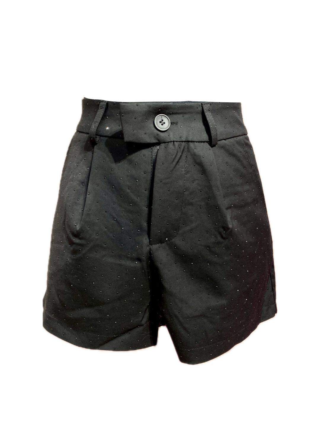 SHORTS NERO STRASS