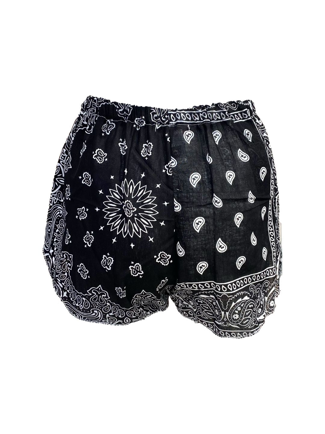 SHORTS PORTAFOGLIO Bandana Nero Ribes of LOVE