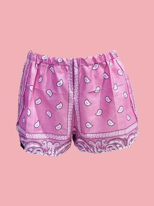 SHORTS PORTAFOGLIO Bandana Rosa Ribes of LOVE