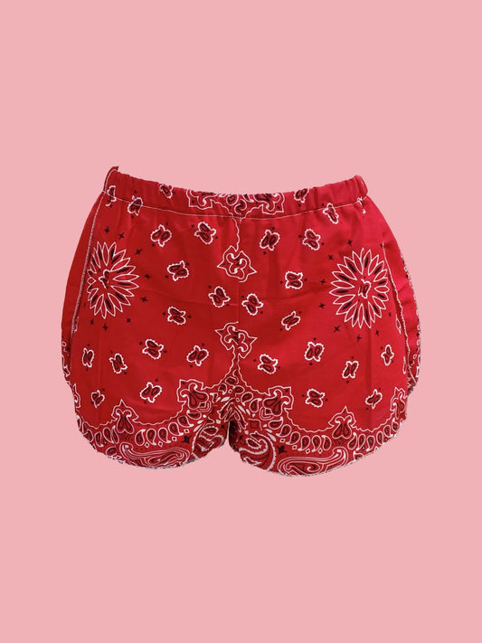 SHORTS PORTAFOGLIO Bandana Rosso Ribes of LOVE