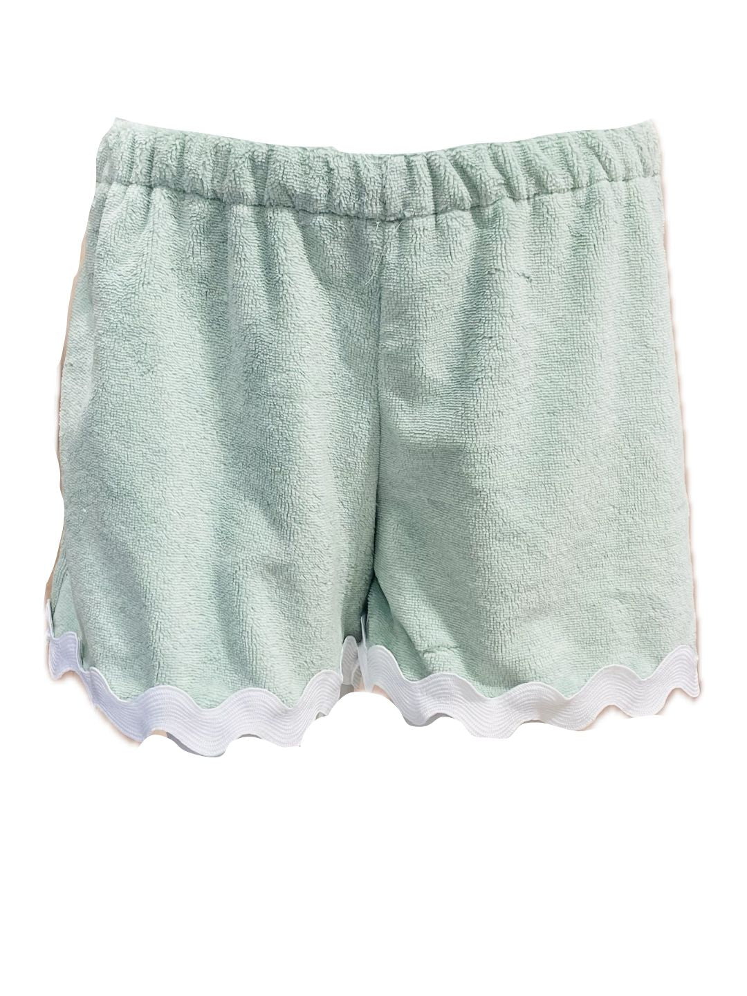 SHORTS SPUGNA ZIGZAG B Verde Acqua Ribes of LOVE