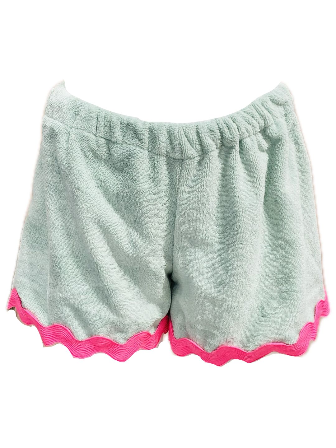 SHORTS SPUGNA ZIGZAG F Verde Acqua Ribes of LOVE