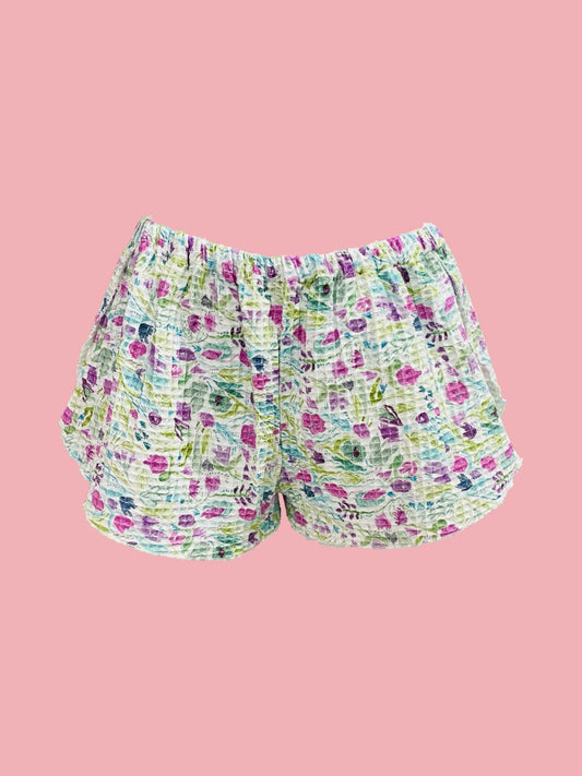 SHORTS nido d'ape PORTAFOGLIO eucalipto Ribes of LOVE