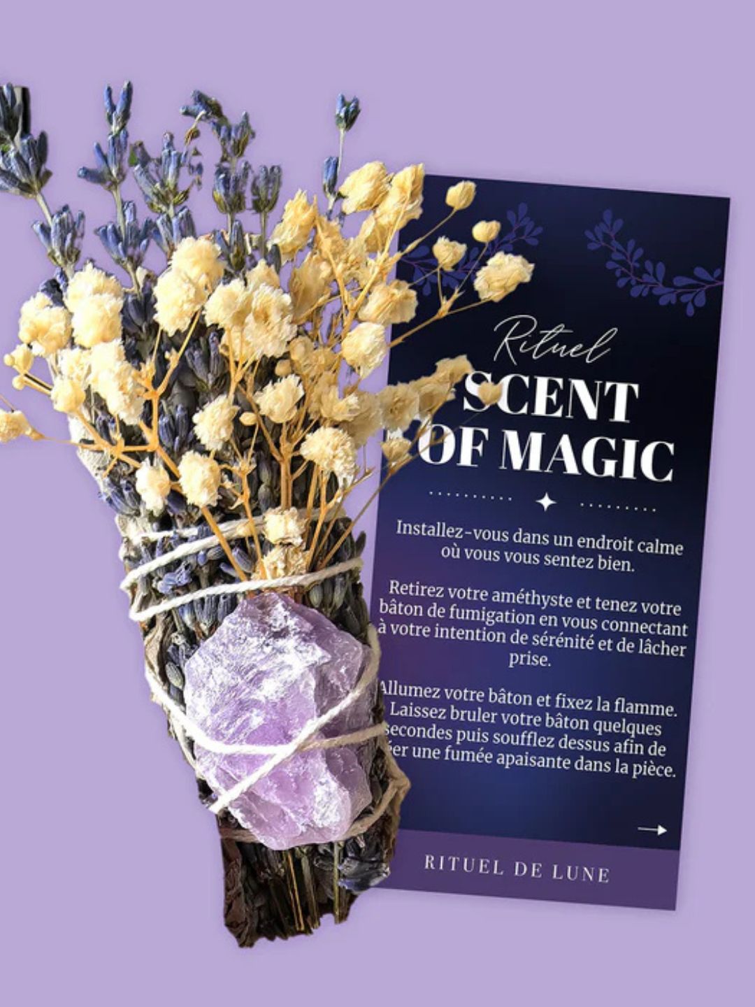 SMUDGE salvia SCENT OF MAGIC Rituel De Lune