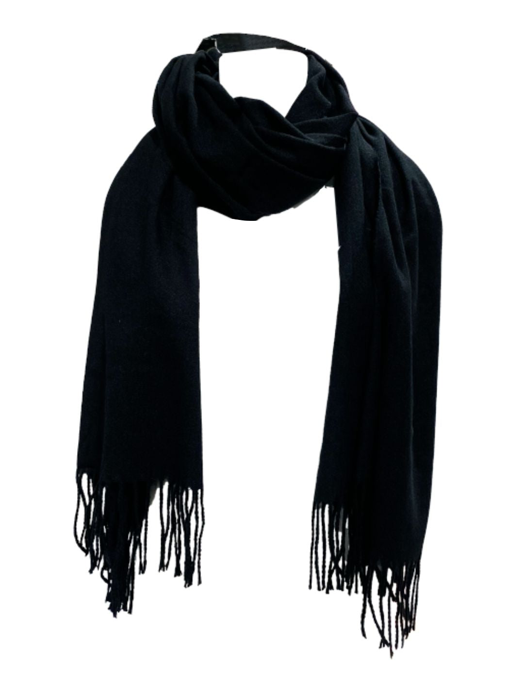 Sciarpa Tinta Unita Nera