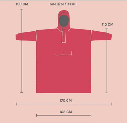 RAINKISS CLASSIC SMILE X SMILEY RAIN PONCHO P00005