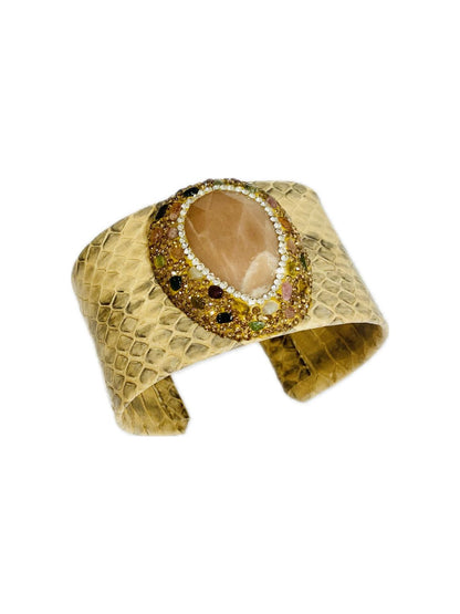 Set Bijoux Pitone NOCCIOLA+agata ROSA/Perla di fiume