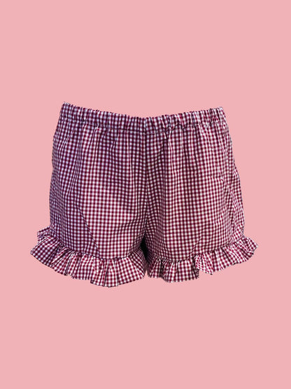 Shorts Vichy Galetta BORDEAUX Ribes of LOVE