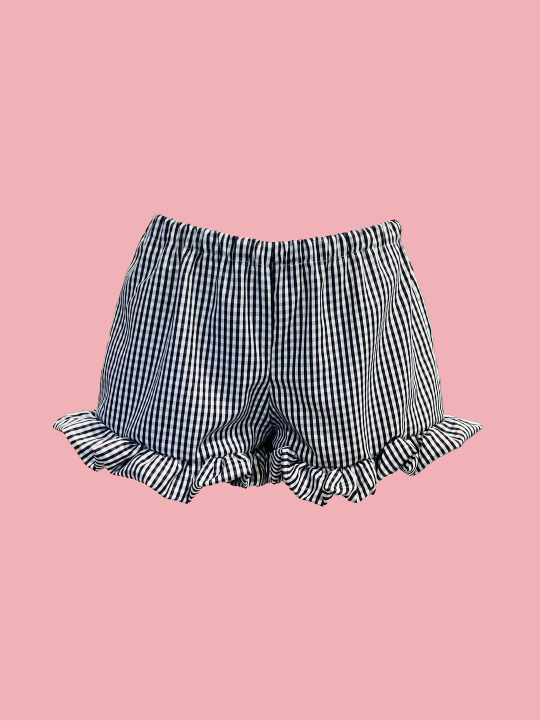 Shorts Vichy Galetta NERO Ribes of LOVE