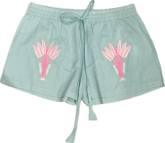 SHORTS Ricamati Verde Acqua