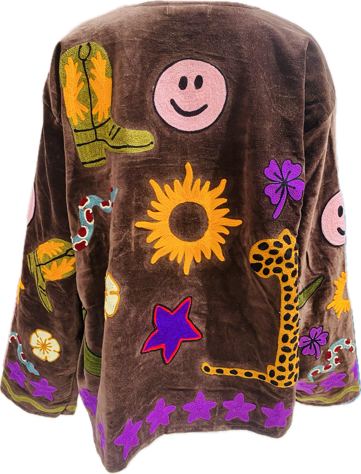 Giacca Suzani Ricamata a Mano testa di moro