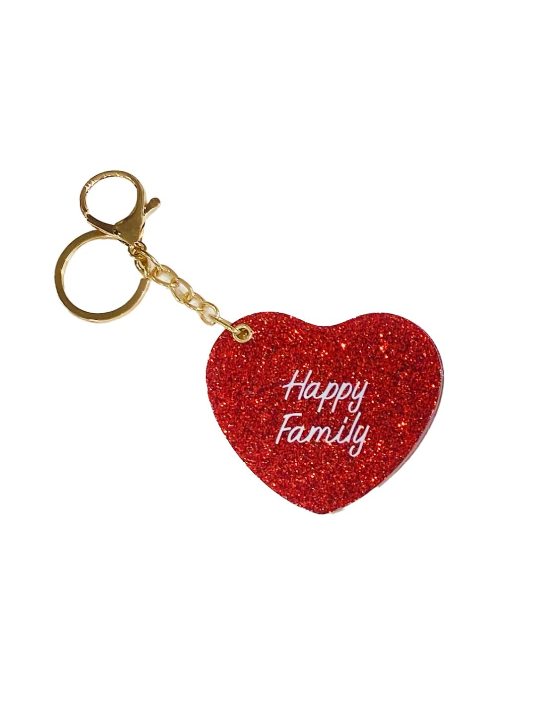 Specchietto Cuore Glitterato Portachiavi