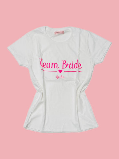 T-SHIRT ADDIO AL NUBILATO Team Bride + nome  Ribes of LOVE