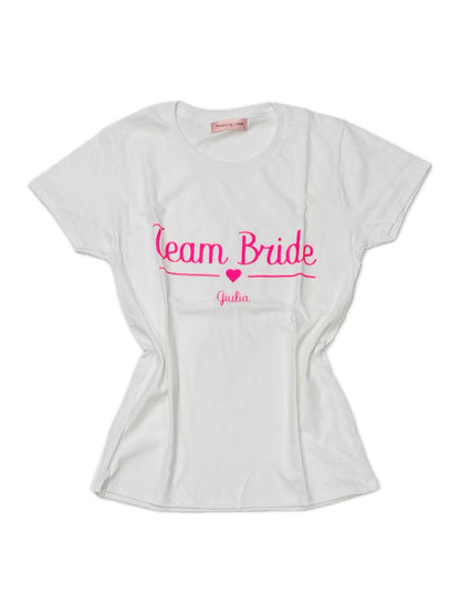 T-SHIRT ADDIO AL NUBILATO Team Bride nome Ribes of LOVE