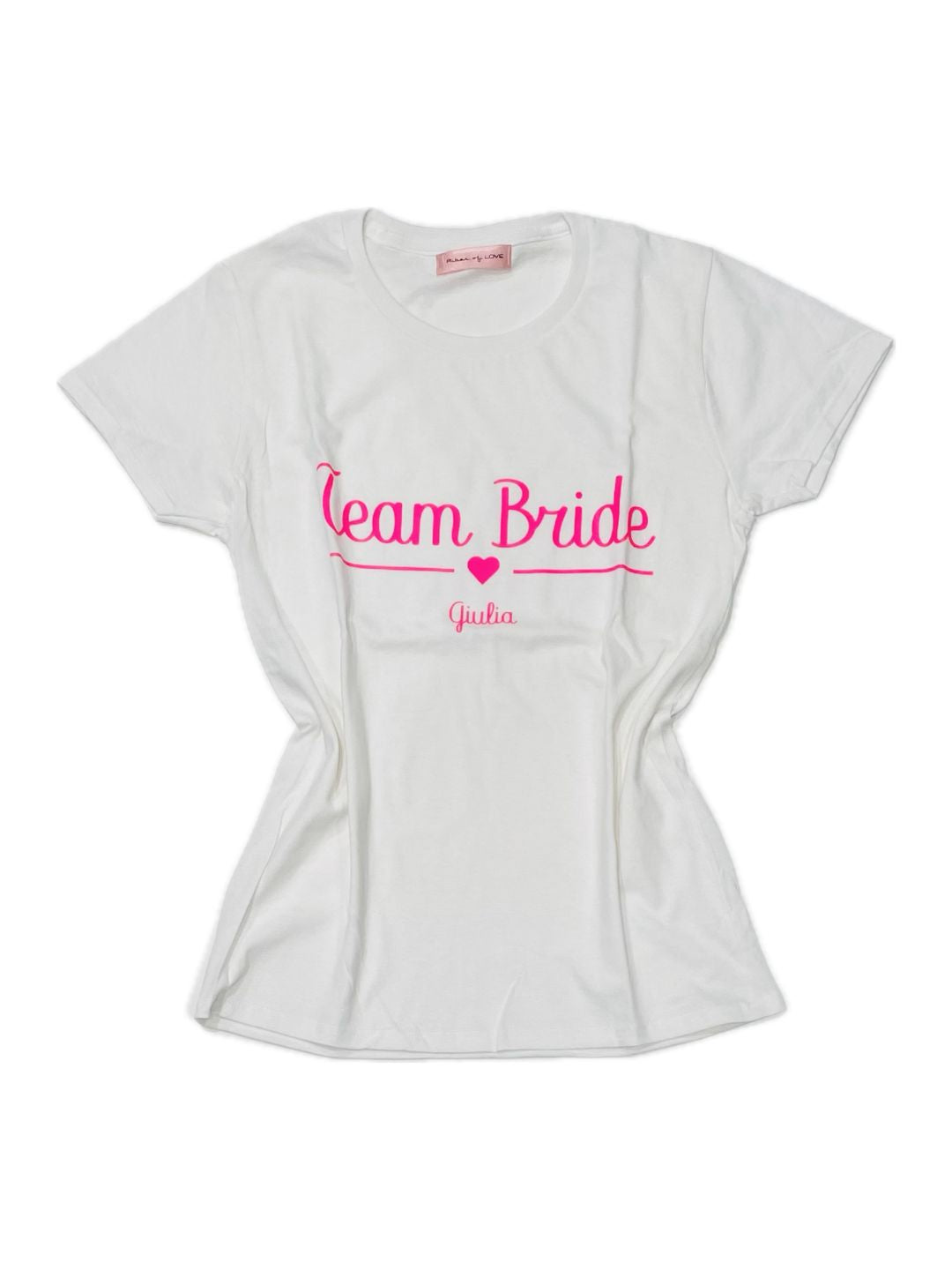 T-SHIRT ADDIO AL NUBILATO Team Bride + nome  Ribes of LOVE