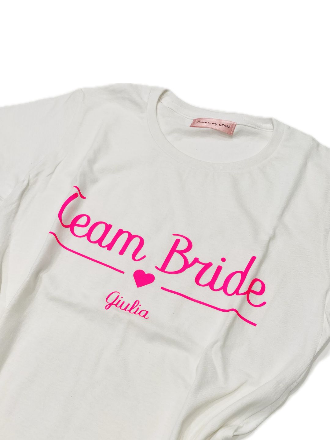 T-SHIRT ADDIO AL NUBILATO Team Bride + nome  Ribes of LOVE