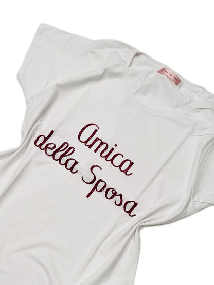T-SHIRT ADDIO AL NUBILATO l'amica della sposa  Ribes of LOVE