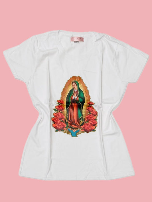 T-SHIRT MADONNA DI GUADALUPE Mod.3 Ribes of LOVE