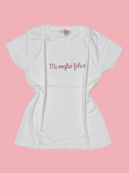 T-SHIRT MI VOGLIO FELICE Ribes of LOVE