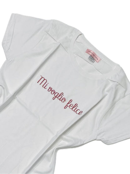 T-SHIRT MI VOGLIO FELICE Ribes of LOVE