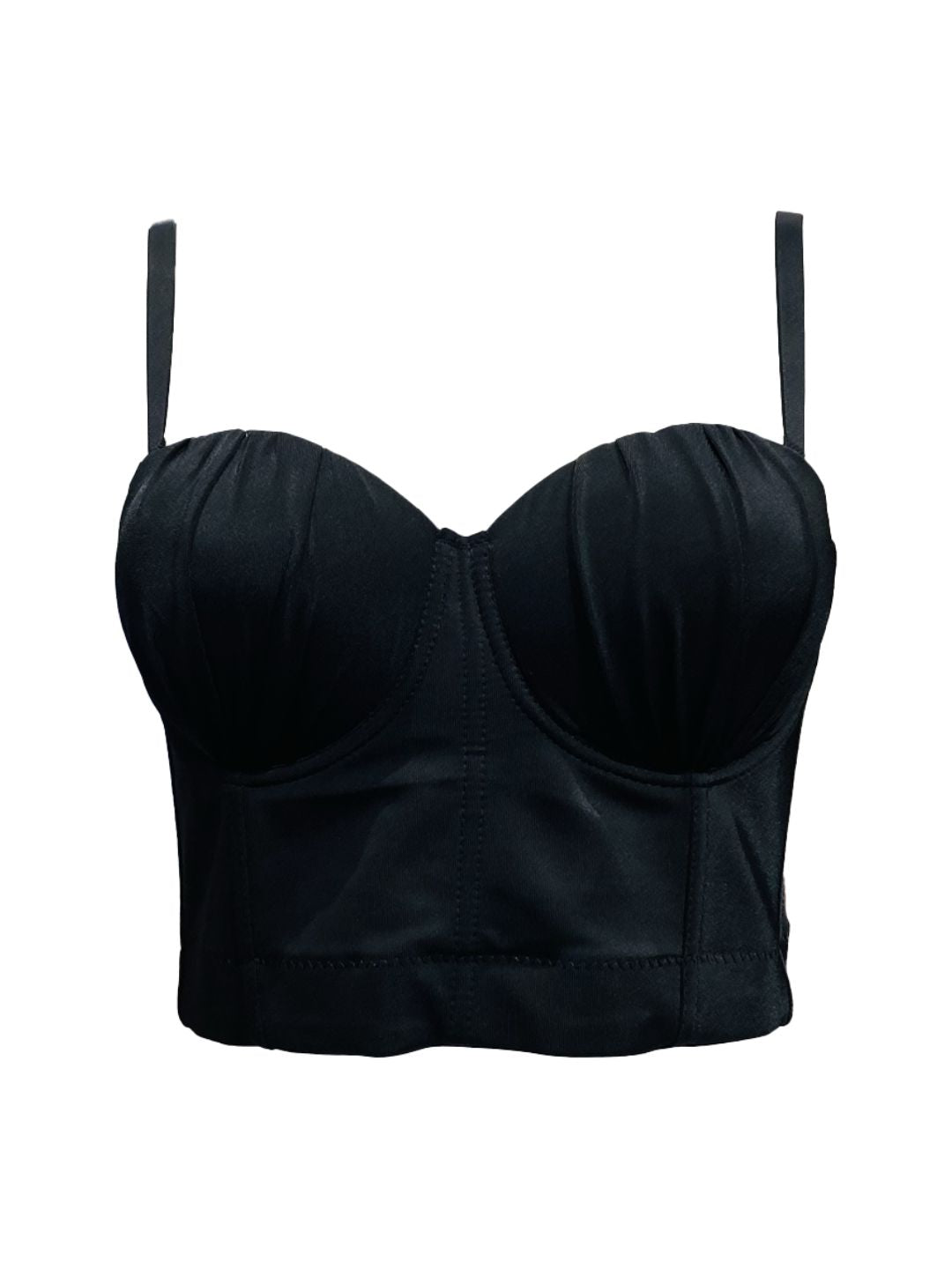 TOP CORTO STRUTTURATO Nero B2-1209