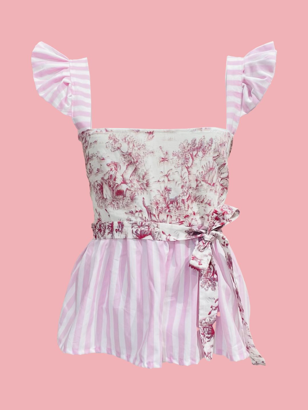 TOP Juliet toile de jouy Rosa Ribes of LOVE