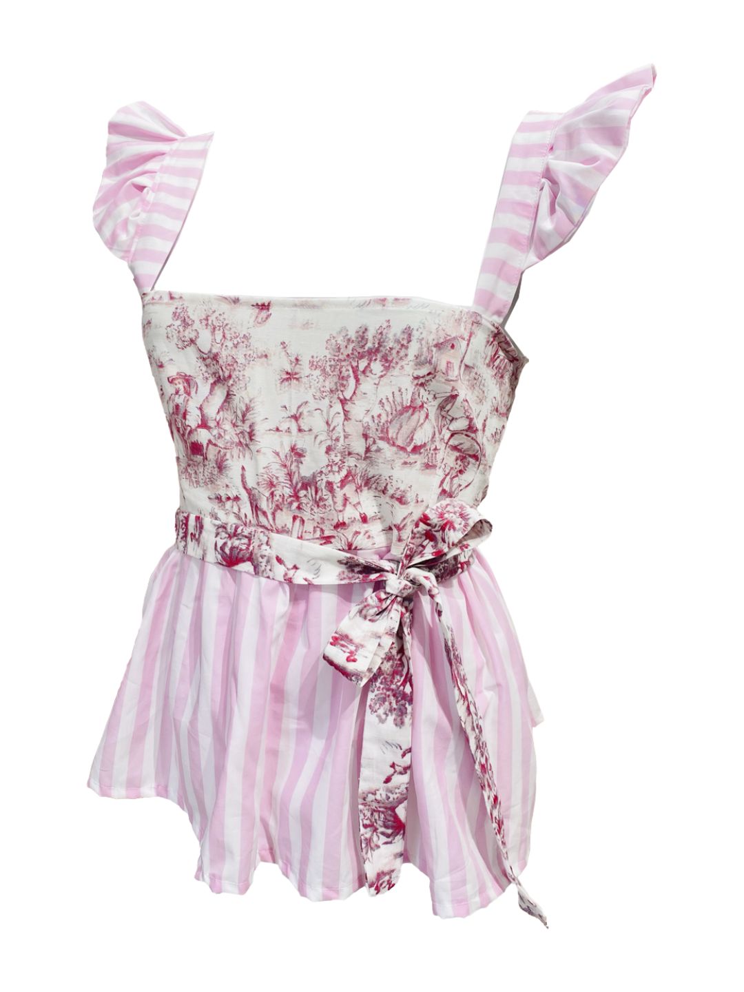 TOP Juliet toile de jouy Rosa Ribes of LOVE