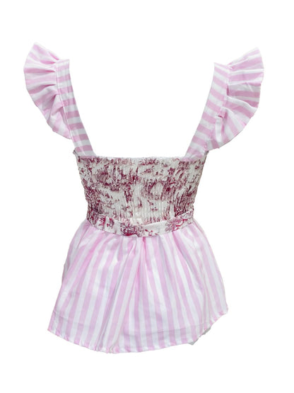 TOP Juliet toile de jouy Rosa Ribes of LOVE