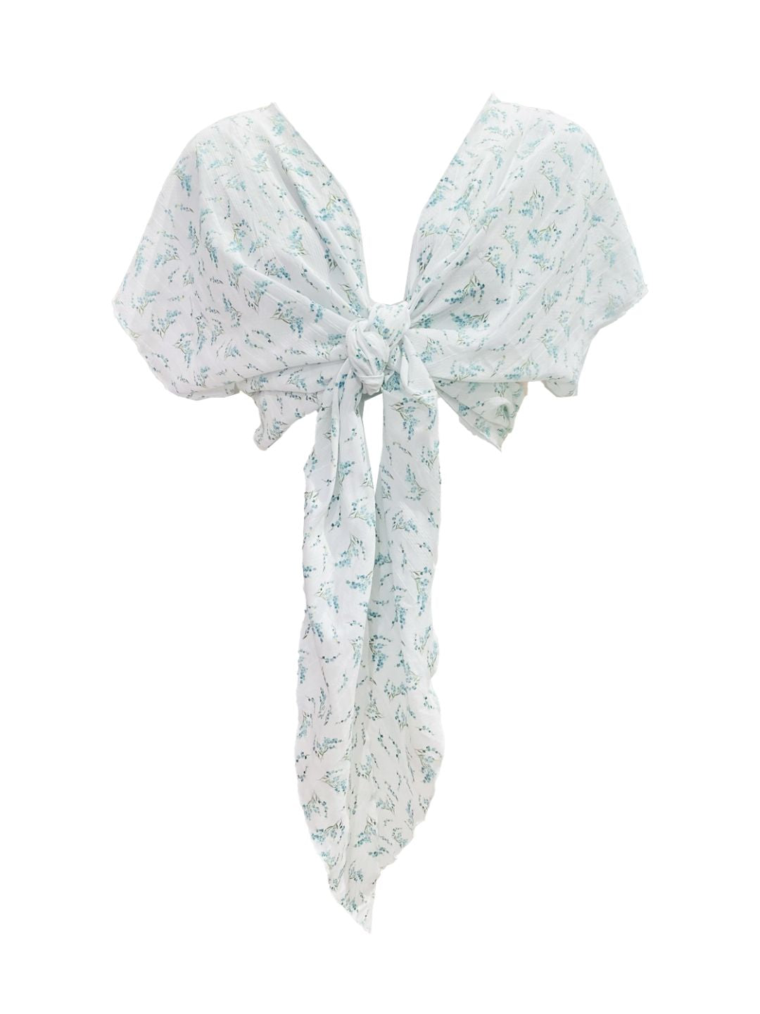 TOP INCROCIATO Fantasia Paisley verde Ribes of LOVE