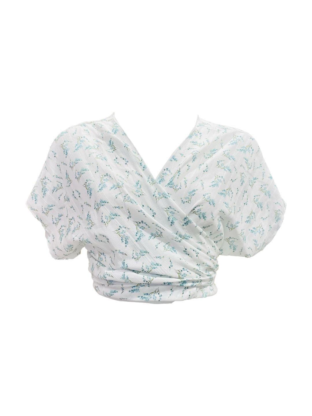 TOP INCROCIATO Fantasia Paisley verde Ribes of LOVE