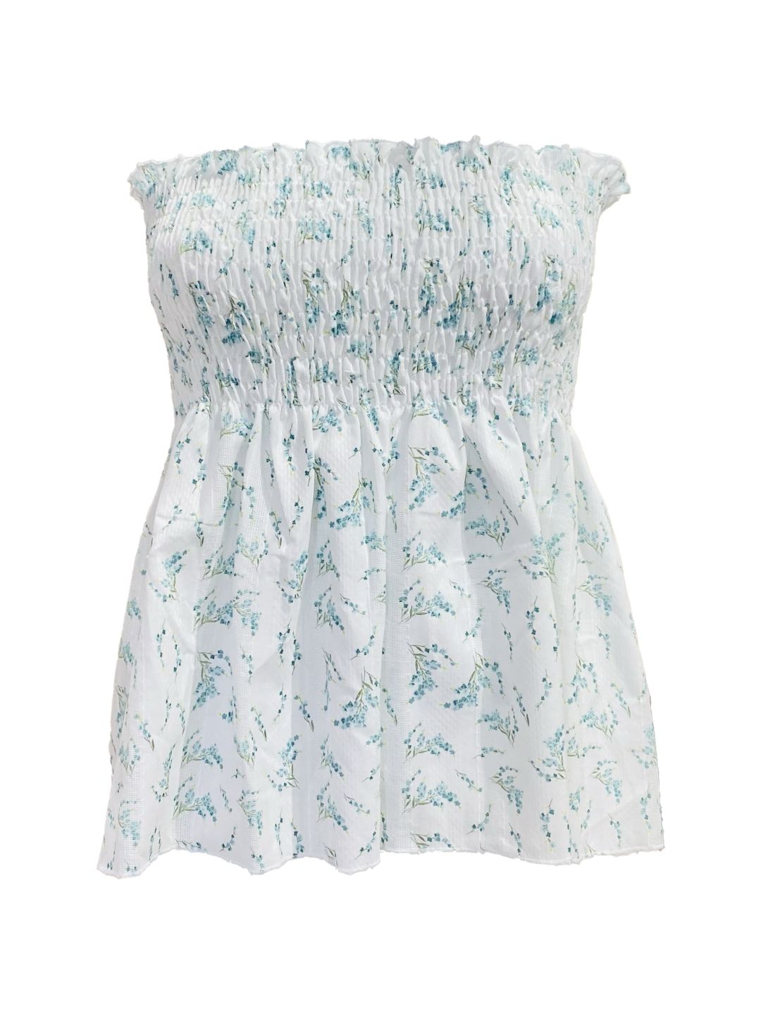 TOP Vichy Volant Fantasia Paisley verde Ribes of LOVE