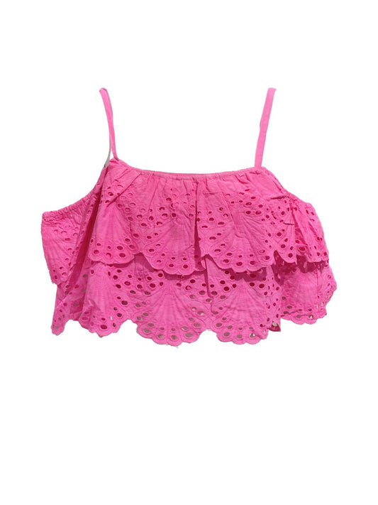 Top in Pizzo Sangallo Fucsia
