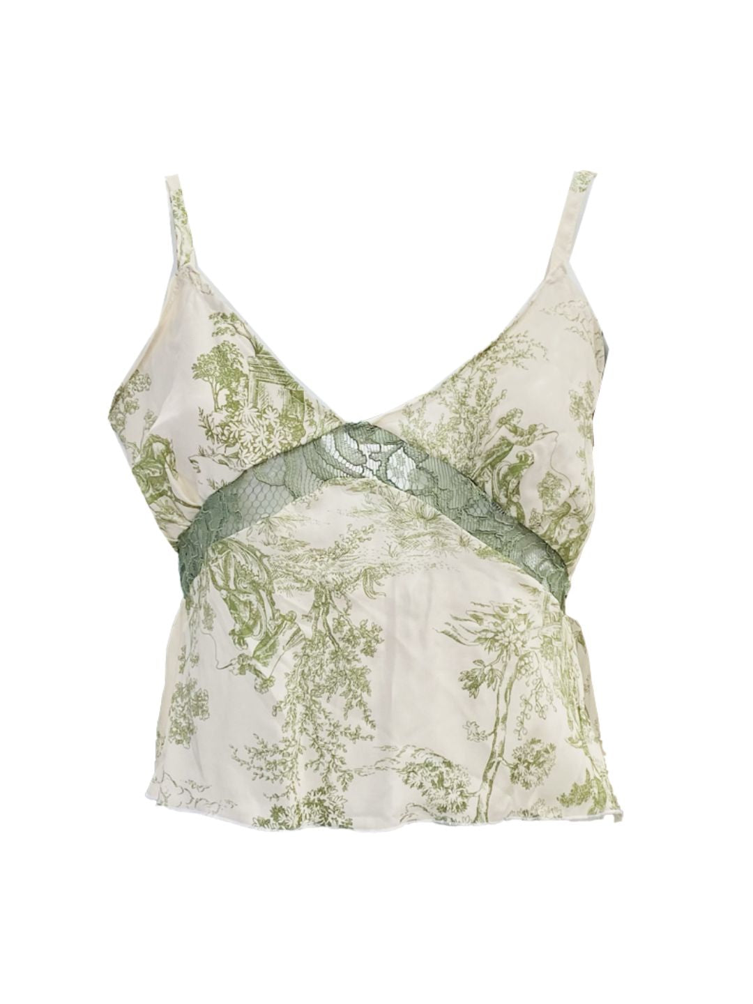 Top Toile de jouy Verde Ribes of LOVE