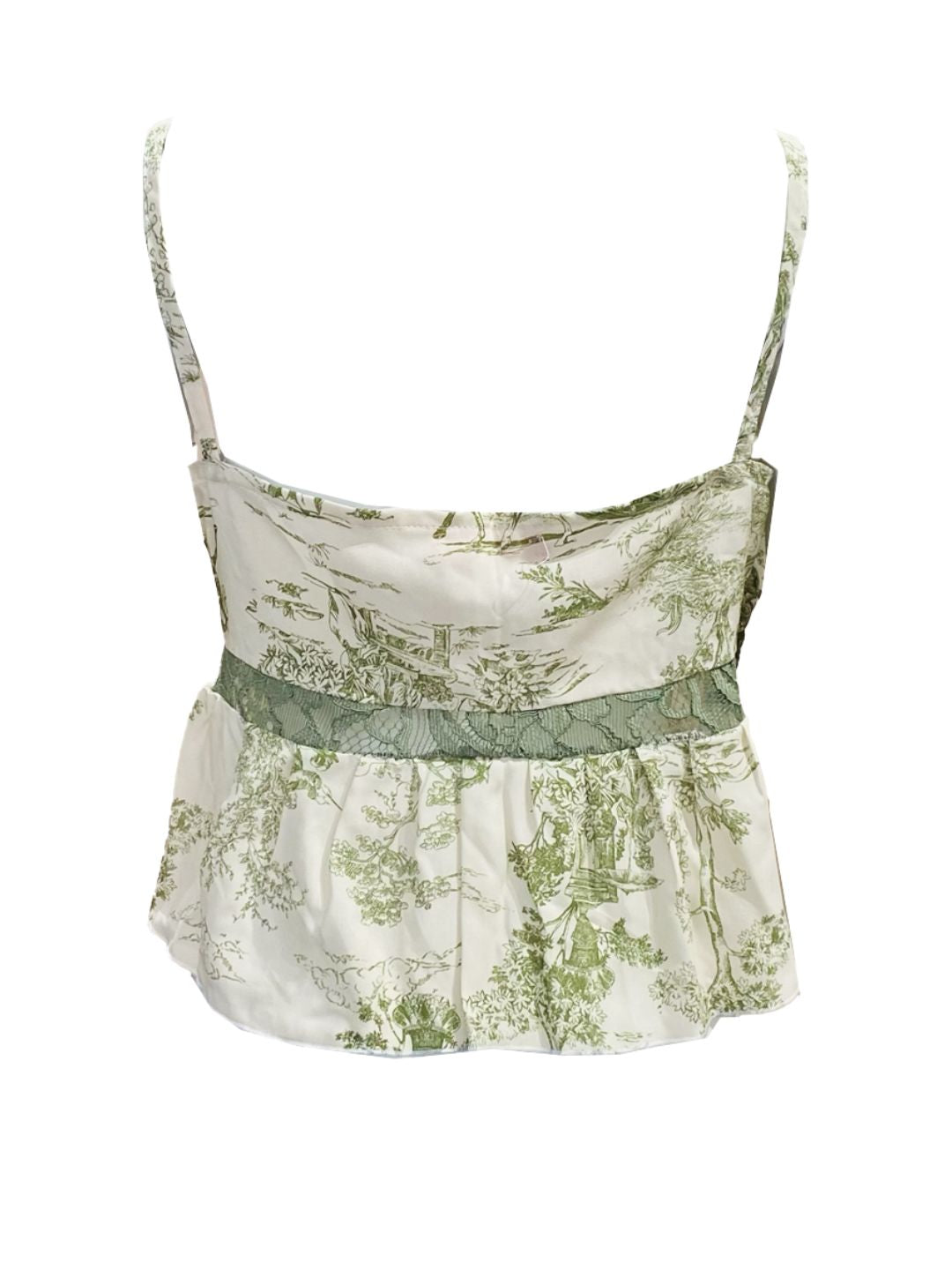Top Toile de jouy Verde Ribes of LOVE