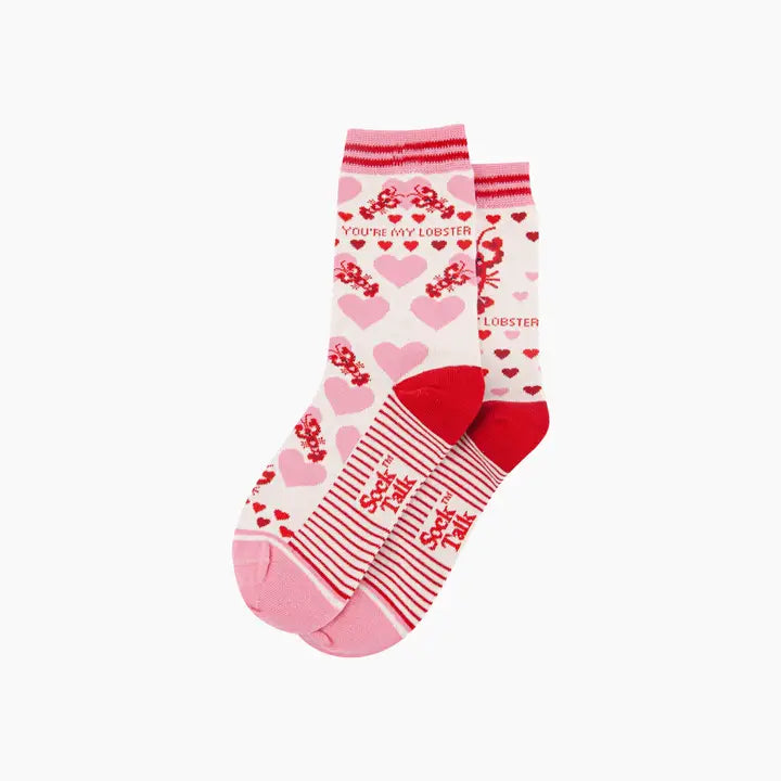 CALZINI IN Cotone Pettinato Rosa, Sei la mia aragosta 4435LOBSPI
