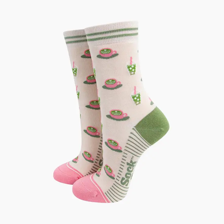 CALZINI IN BAMBÙ Crema Tè Matcha 4560MATCCR