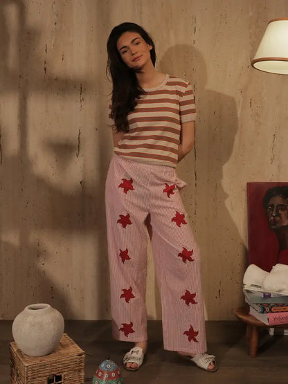 Pantalone Astérie Rosso