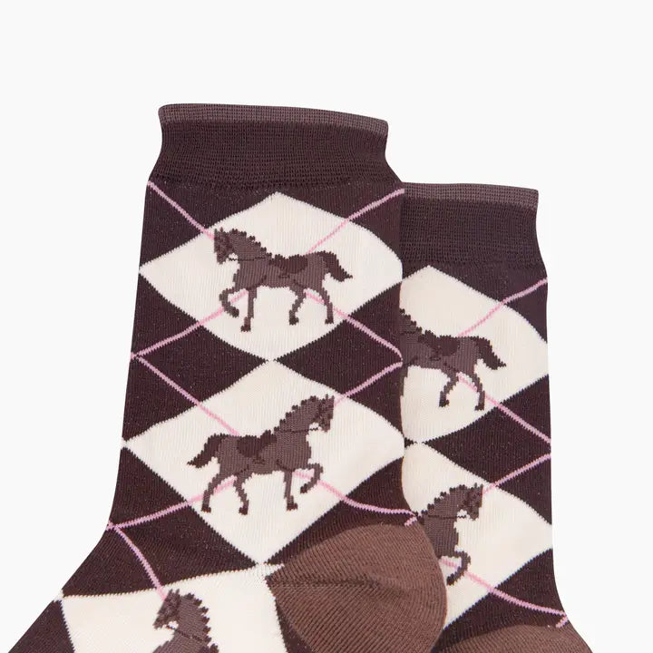 CALZINI IN BAMBÙ Green Horse Cioccolato 4612AHORBR